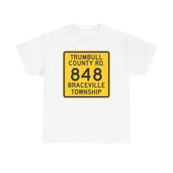 Trumbull County Route 848 OH (Ohio) (Road Sign) T-Shirt