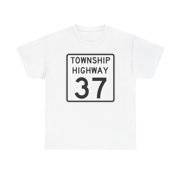 Township Highway 37 Wyandot County Ohio (Ohio) (Road Sign) T-Shirt