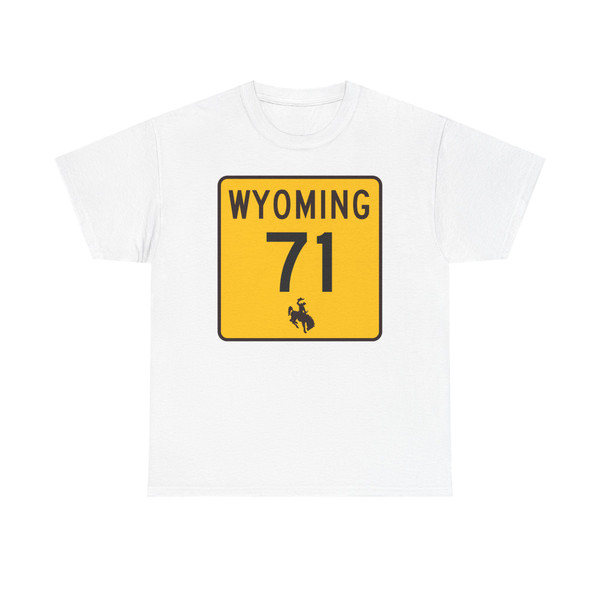 WY-71 (Wyoming) (Road Sign) T-Shirt