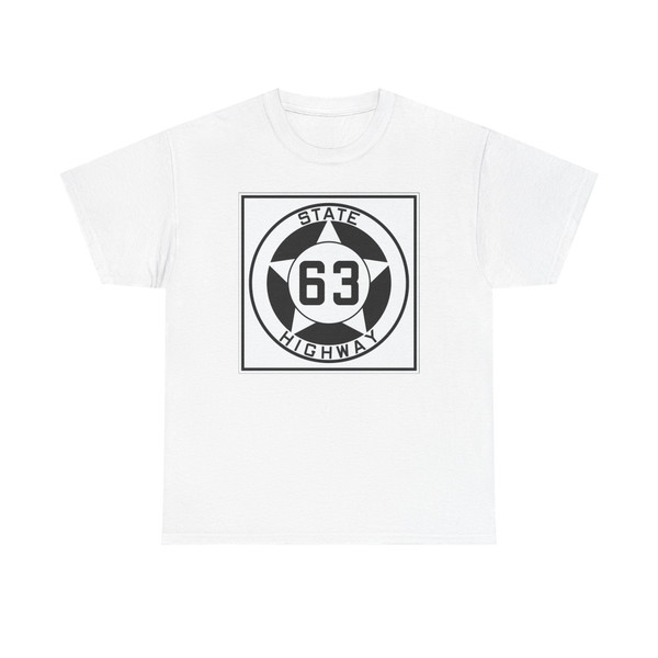 Texas 63 1935 (Texas) (Road Sign) T-Shirt
