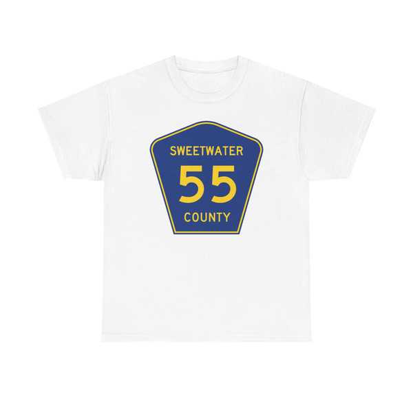 Sweetwater County Route 55 WY (Wyoming) (Road Sign) T-Shirt