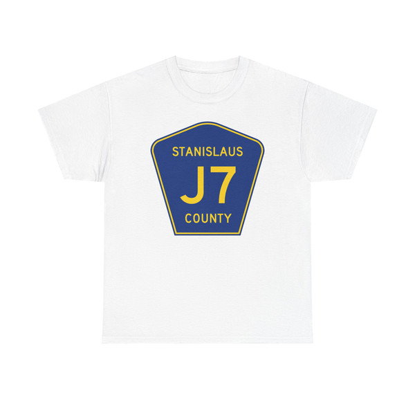 Stanislaus County J7 (California) (Road Sign) T-Shirt