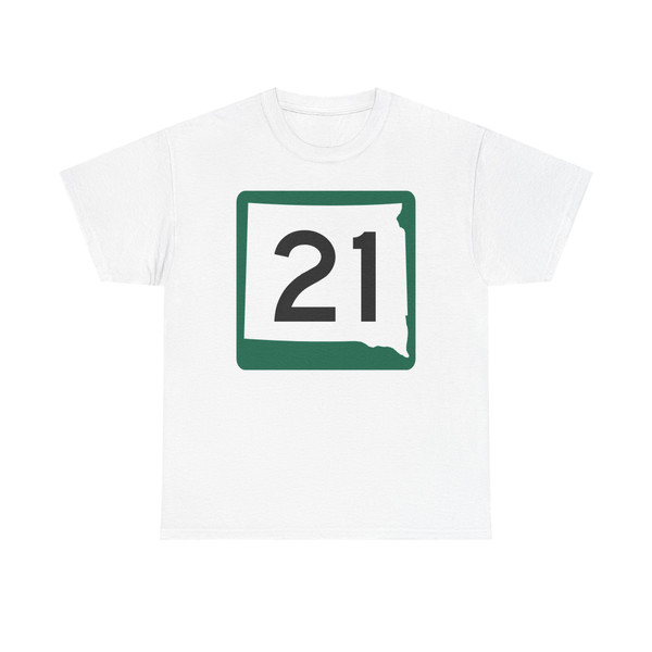 SD 21 (South Dakota) (Road Sign) T-Shirt