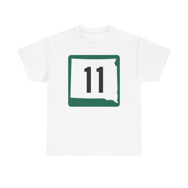 SD 11 (South Dakota) (Road Sign) T-Shirt