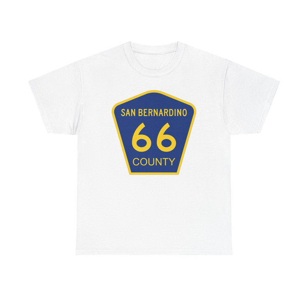 San Bernardino County 66 (California) (Road Sign) T-Shirt