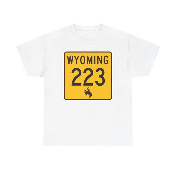 WY-223 (Wyoming) (Road Sign) T-Shirt