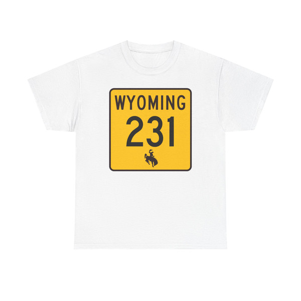 WY-231 (Wyoming) (Road Sign) T-Shirt