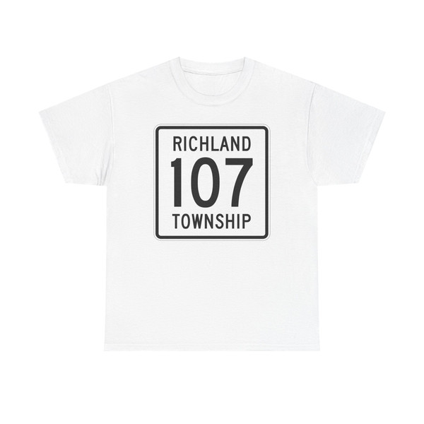 Richland Township Route 107 Logan County Ohio (Ohio) (Road Sign) T-Shirt
