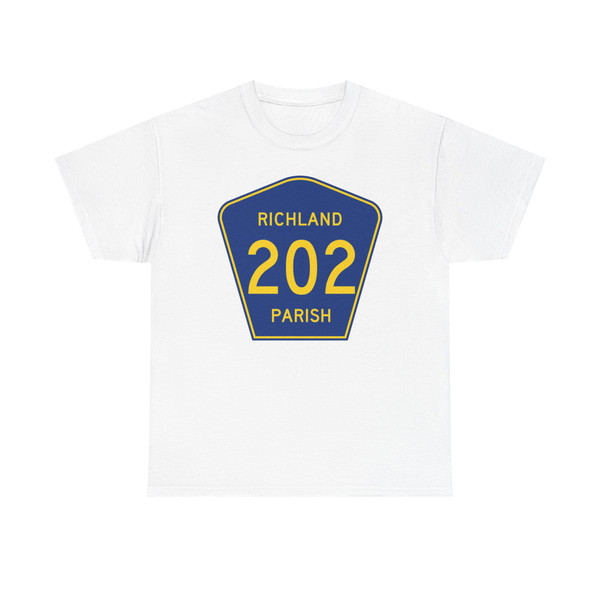 Richland Parish 202 (Louisiana) (Road Sign) T-Shirt