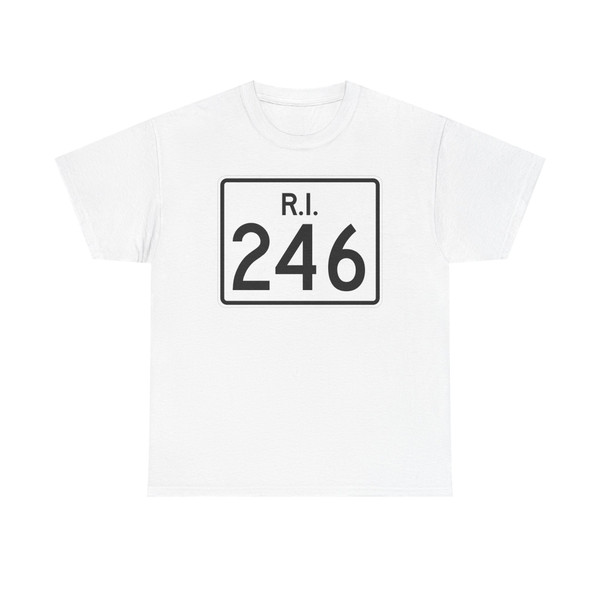 Rhode Island 246 (Rhode Island) (Road Sign) T-Shirt