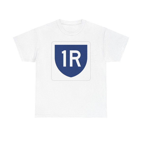 PR primary 1R (Puerto Rico) (Road Sign) T-Shirt
