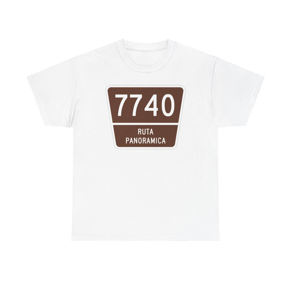 PR old scenic route 7740 (Puerto Rico) (Road Sign) T-Shirt