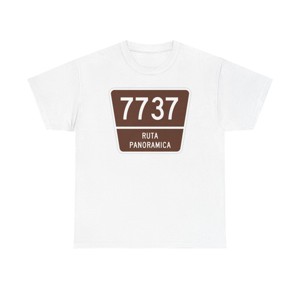 PR old scenic route 7737 (Puerto Rico) (Road Sign) T-Shirt