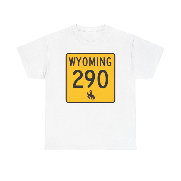 WY-290 (Wyoming) (Road Sign) T-Shirt