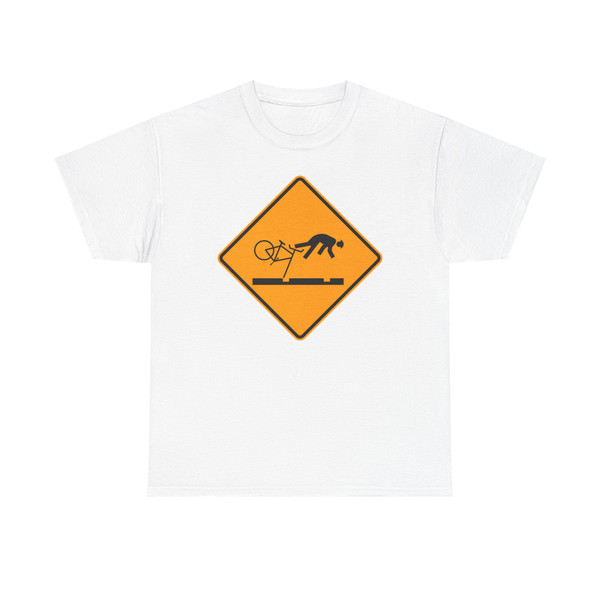 Portland bike path warning sign 03 (Oregon) (Road Sign) T-Shirt