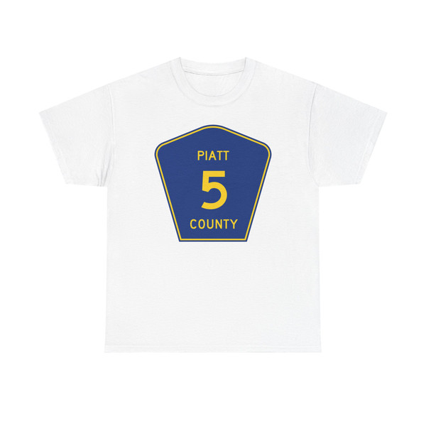 Piatt County 5 (Illinois) (Road Sign) T-Shirt
