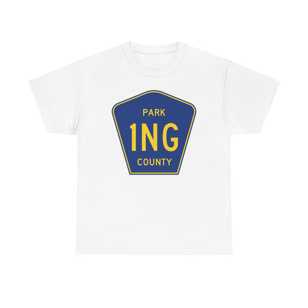 Park County Route 1NG WY (Wyoming) (Road Sign) T-Shirt