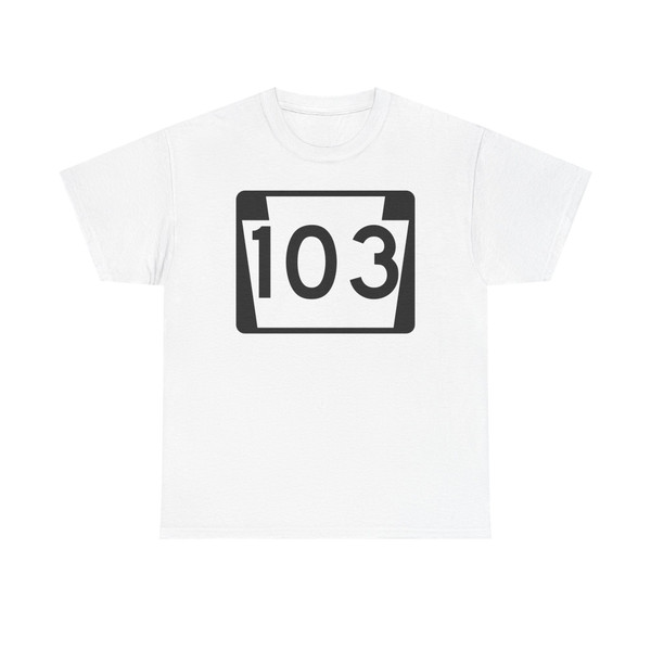 PA-103 (Pennsylvania) (Road Sign) T-Shirt