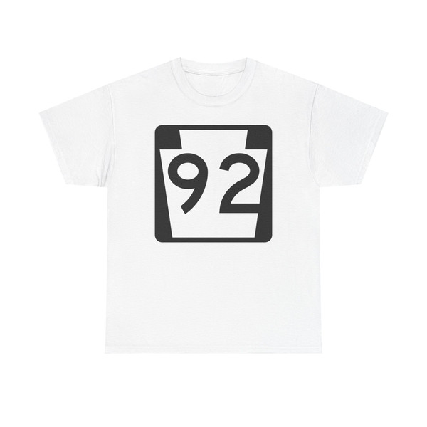 PA-92 (Pennsylvania) (Road Sign) T-Shirt