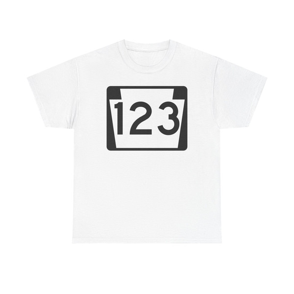 PA-123 (Pennsylvania) (Road Sign) T-Shirt