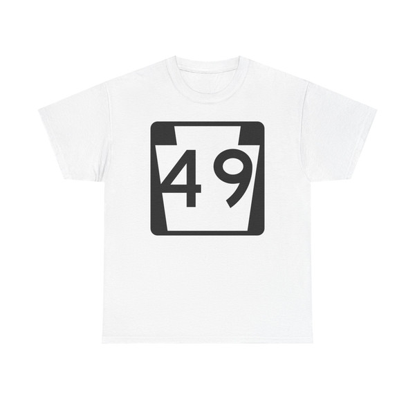 PA-49 (Pennsylvania) (Road Sign) T-Shirt