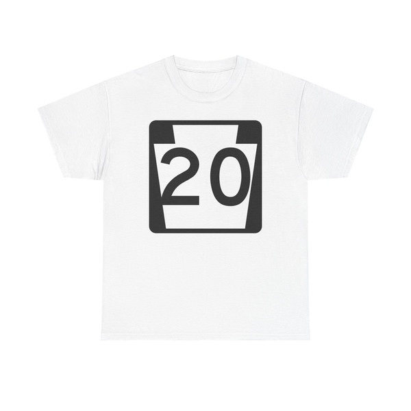 PA-20 (Pennsylvania) (Road Sign) T-Shirt