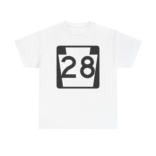 PA-28 (Pennsylvania) (Road Sign) T-Shirt