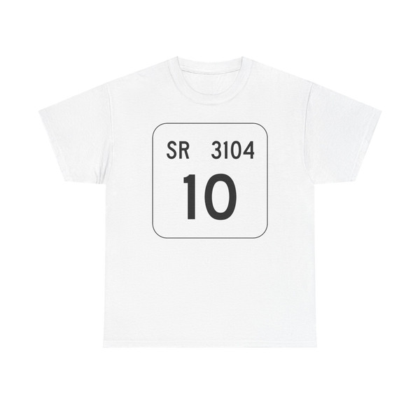 PA QR 3104 (Pennsylvania) (Road Sign) T-Shirt