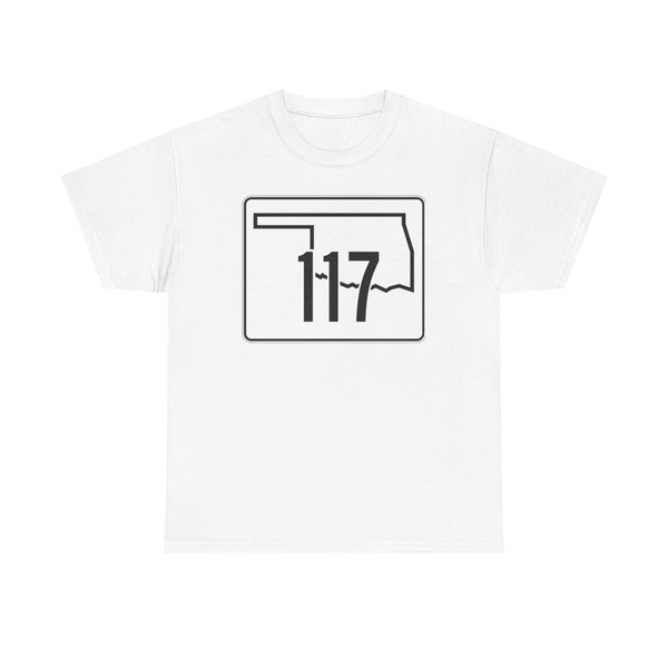 Oklahoma State Highway 117 (Oklahoma) (Road Sign) T-Shirt