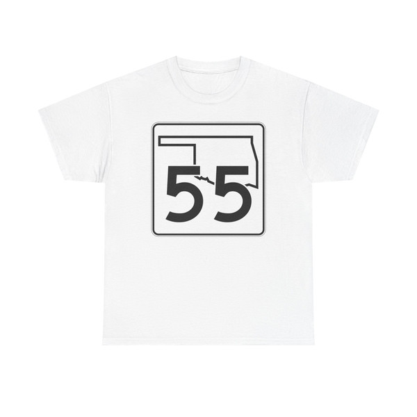 Oklahoma State Highway 55 (Oklahoma) (Road Sign) T-Shirt