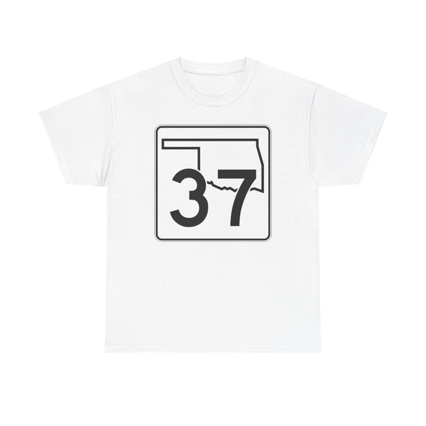 Oklahoma State Highway 37 (Oklahoma) (Road Sign) T-Shirt