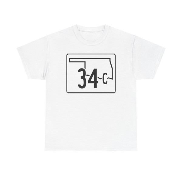 Oklahoma State Highway 34C (Oklahoma) (Road Sign) T-Shirt
