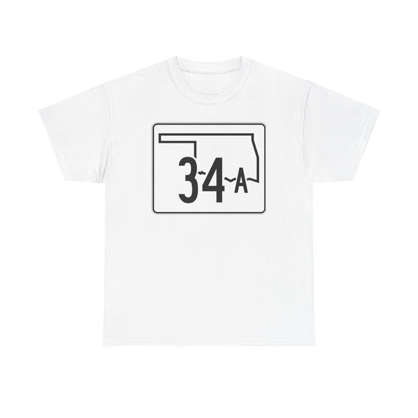 Oklahoma State Highway 34A (Oklahoma) (Road Sign) T-Shirt