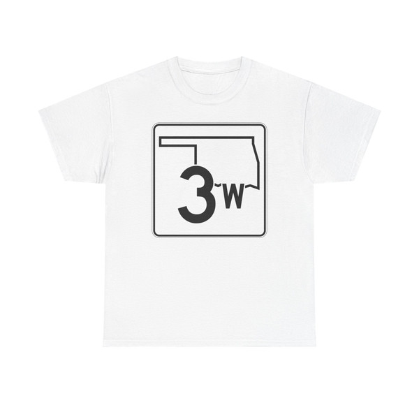 Oklahoma State Highway 3W (Oklahoma) (Road Sign) T-Shirt