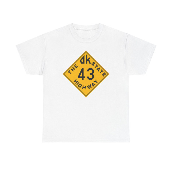 Oklahoma 43 1924 (Oklahoma) (Road Sign) T-Shirt