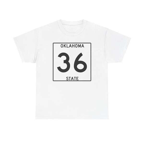 Oklahoma 36 1948 oversize (Oklahoma) (Road Sign) T-Shirt
