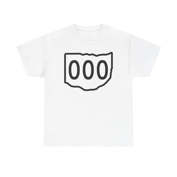 Ohio 3d sticker template (Ohio) (Road Sign) T-Shirt