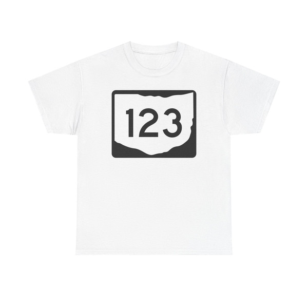 OH-123 (Ohio) (Road Sign) T-Shirt