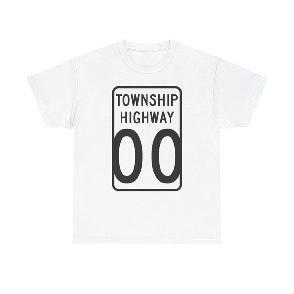 Wyandot County Ohio township highway shield template (Ohio) (Road Sign) T-Shirt