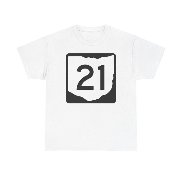 OH-21 (Ohio) (Road Sign) T-Shirt