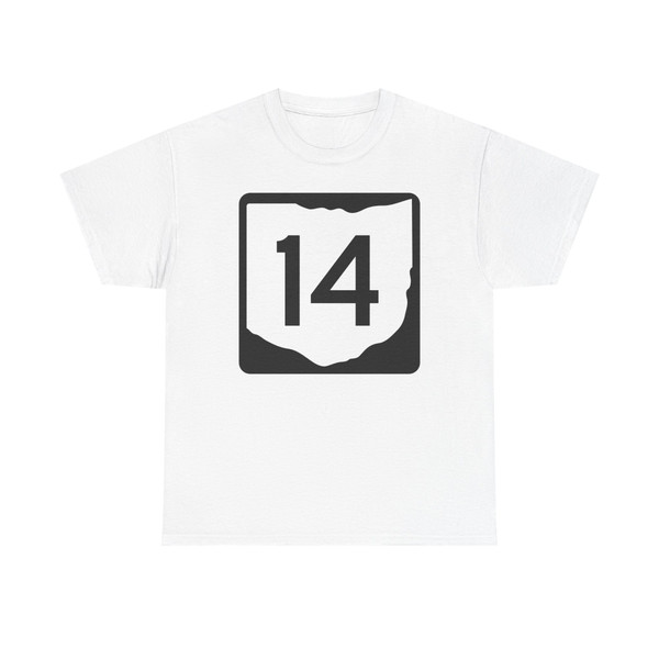 OH-14 (Ohio) (Road Sign) T-Shirt
