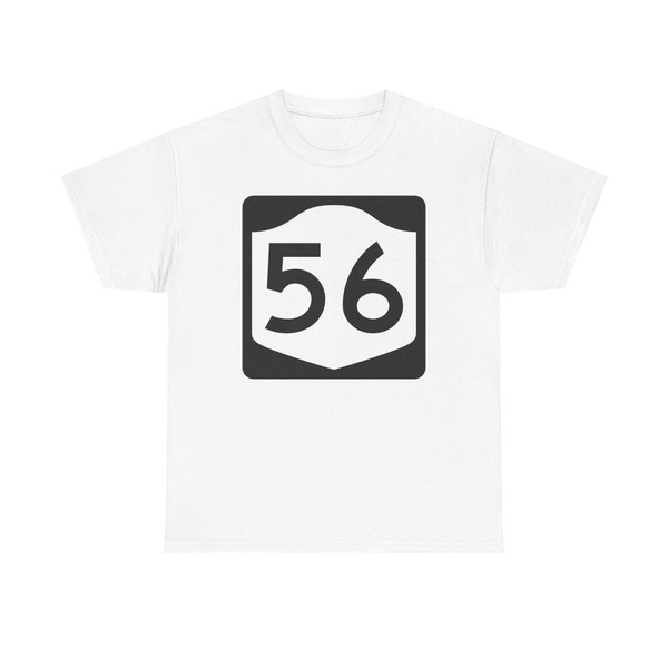 NY-56 (New York) (Road Sign) T-Shirt