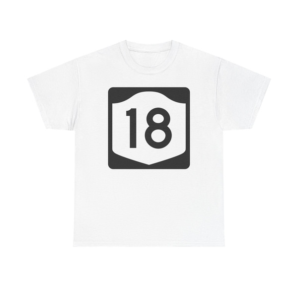 NY-18 (New York) (Road Sign) T-Shirt