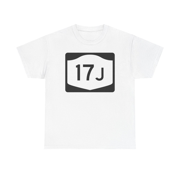 NY-17J (New York) (Road Sign) T-Shirt