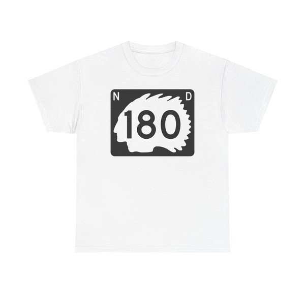 North Dakota 180 (North Dakota) (Road Sign) T-Shirt