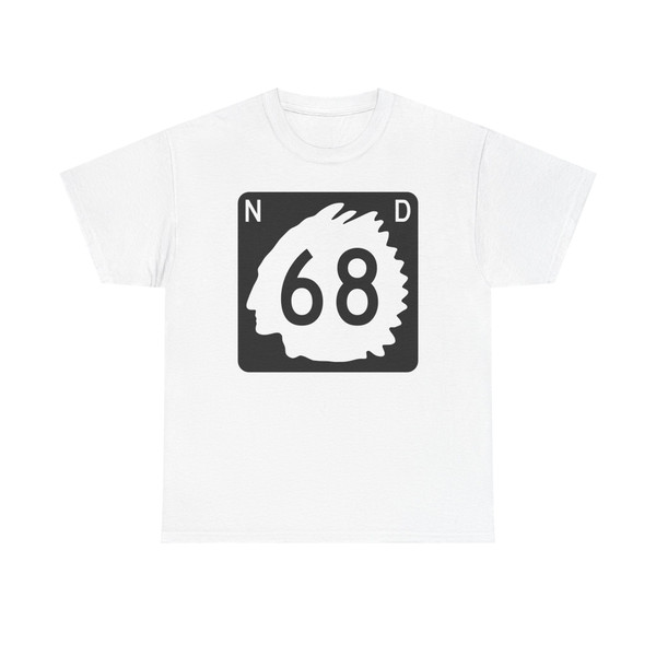 North Dakota 68 (North Dakota) (Road Sign) T-Shirt