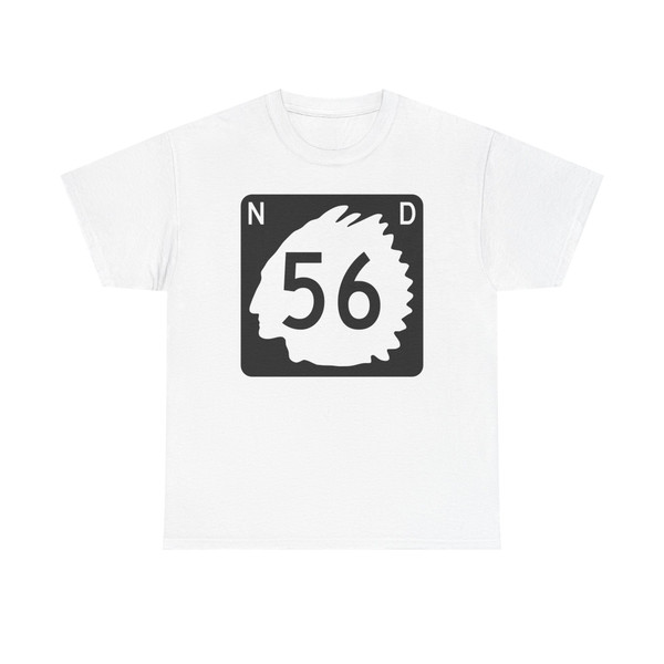 North Dakota 56 (North Dakota) (Road Sign) T-Shirt