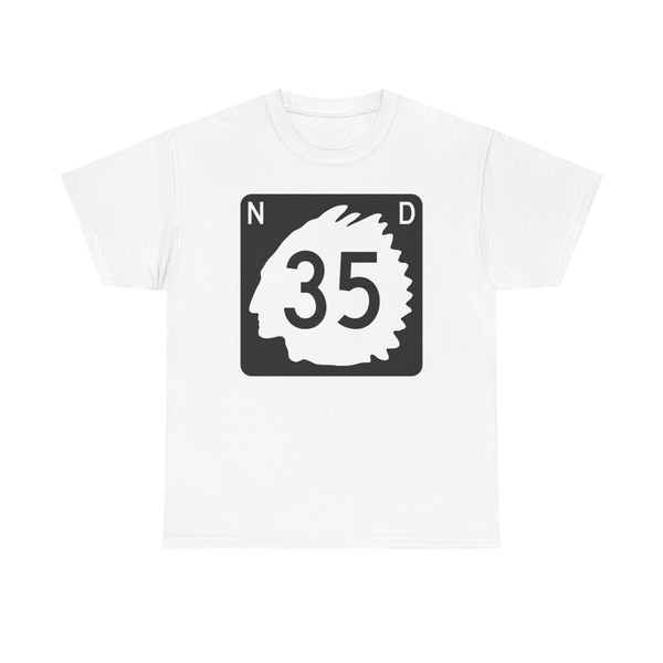 North Dakota 35 (North Dakota) (Road Sign) T-Shirt