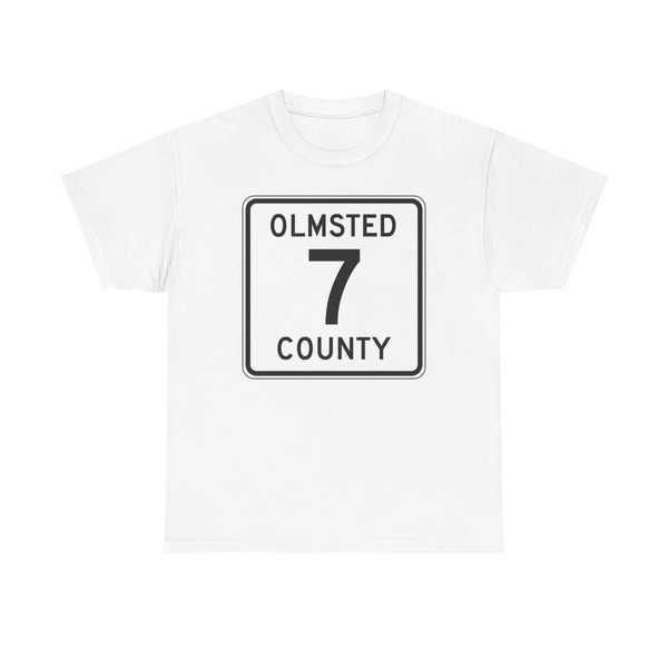 Olmsted County Route 7 MN (Minnesota) (Road Sign) T-Shirt