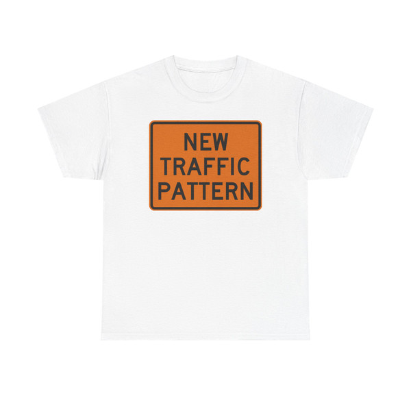 NEW TRAFFIC PATTERN MUTCD-DE TW23-2P-DE (Delaware) (Road Sign) T-Shirt